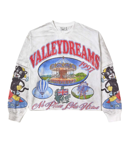 VALE UK Carnival Long Sleeve Tee White