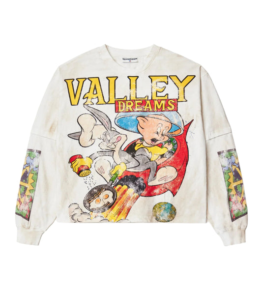 VALE Breakfast Rocket Long Sleeve Tee White
