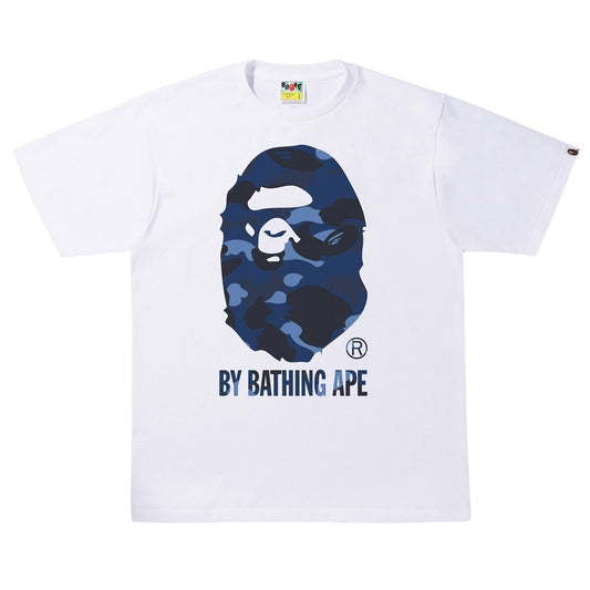BAPE By Bathing Ape Navy Camo Tee White