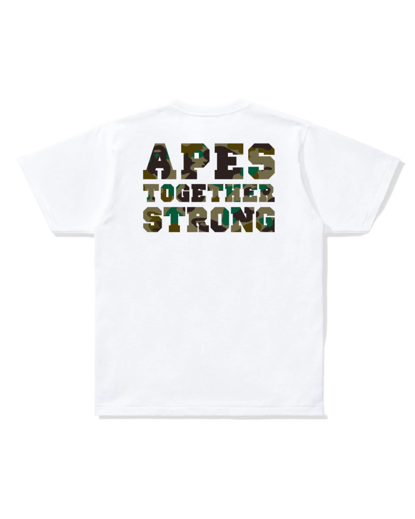 BAPE Green Camo ATS Tee White