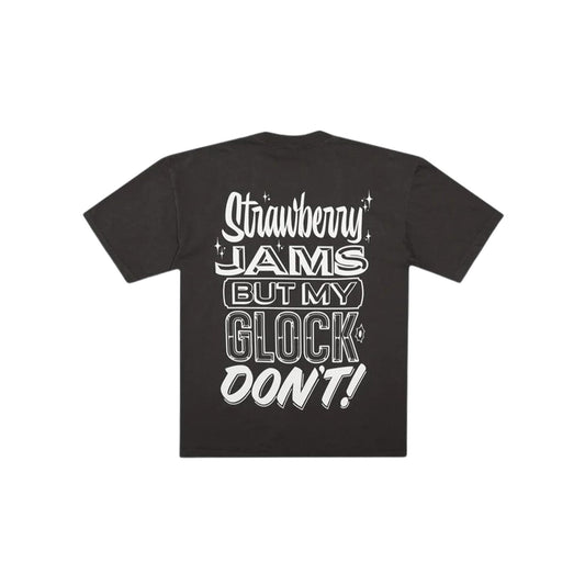Strawberry Jams But My Glock Don't Tee Washed Black