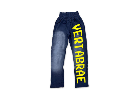 Vertabrae C-2 Yellow Sweatpants Washed Navy