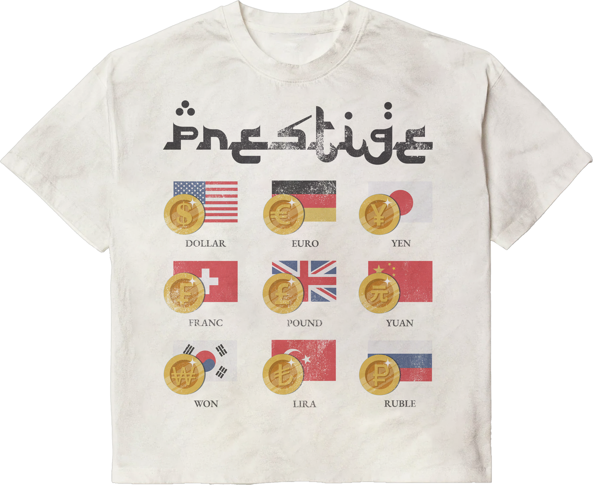 Prestige Co. Flags Coin Tee White