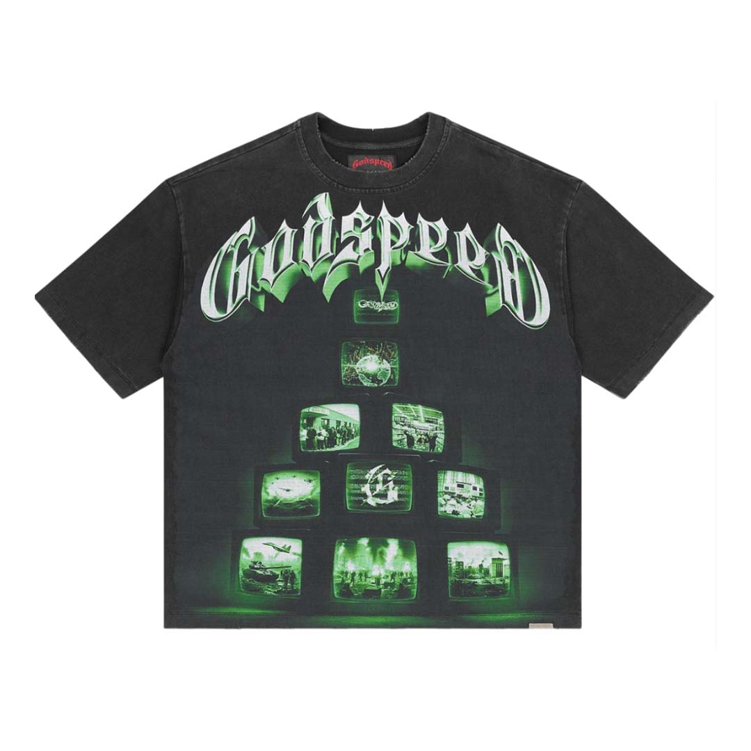 Godspeed Overstimulation Green Tee Black
