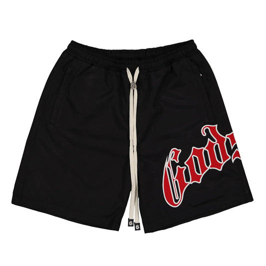 Godspeed OG Logo Nylon Shorts Bred