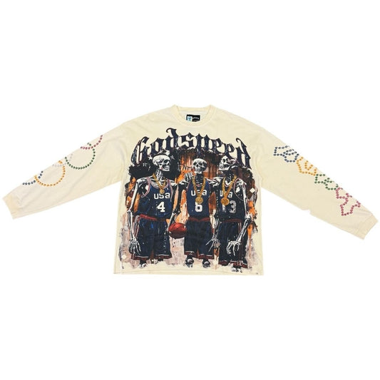 Godspeed VVS Olympics Long Sleeve Tee Bone