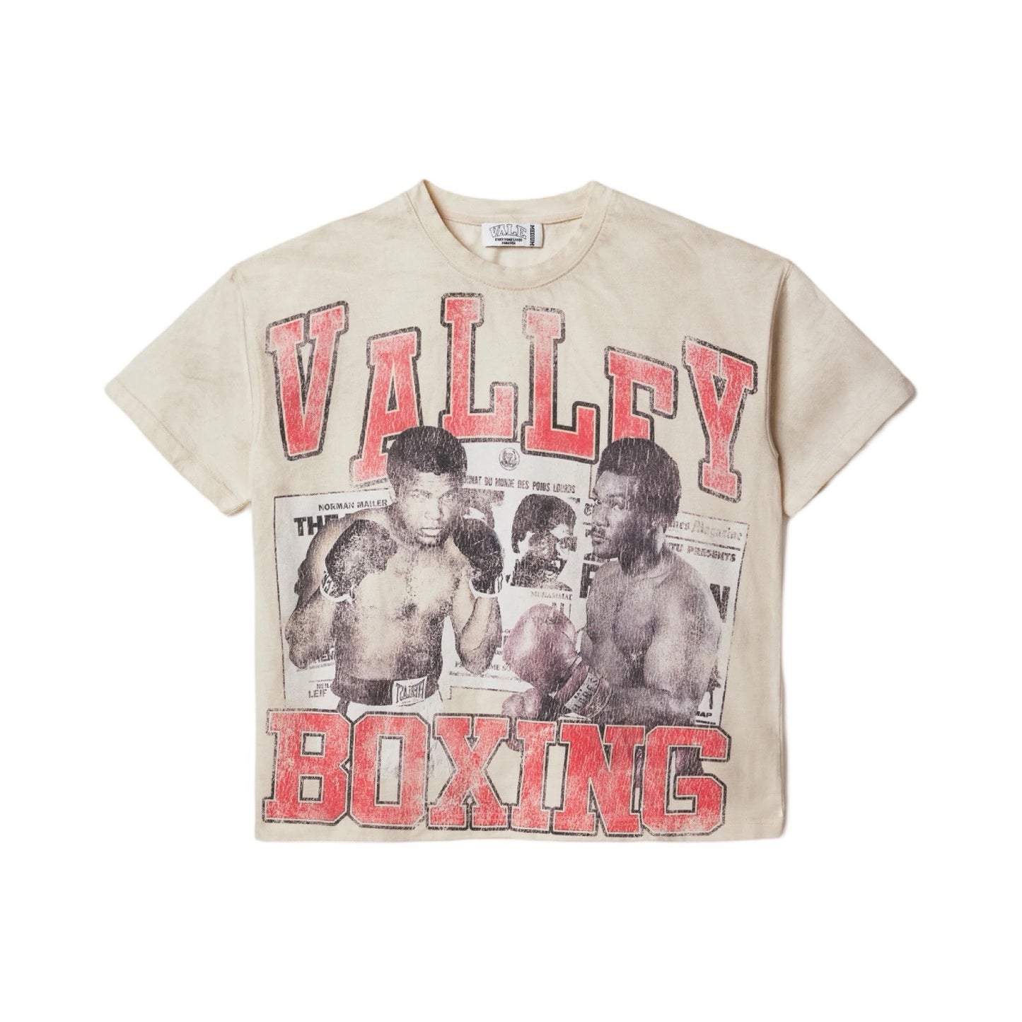 VALE Red Boxing Tee Cream