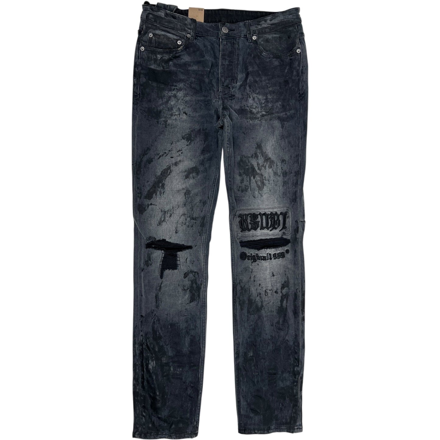 Ksubi Chitch Powder Grey Charcoal Skinny Jeans