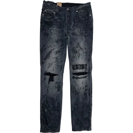 Ksubi Chitch Powder Grey Charcoal Skinny Jeans