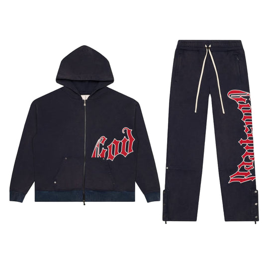 Godspeed OG Logo Sweatsuit V2 Red Navy