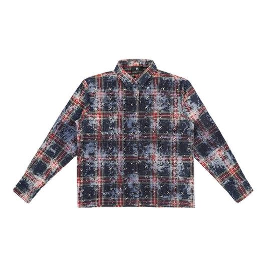 Paper Money Brand Rhinestone Flannel Navy