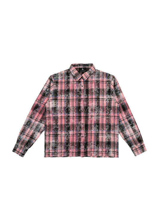 Paper Money Brand Rhinestone Flannel Pink