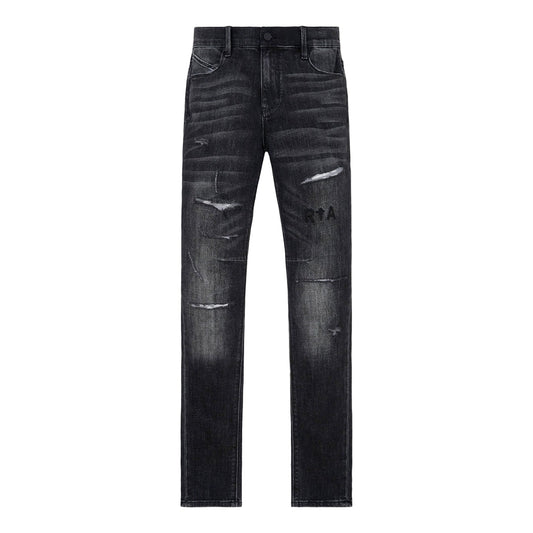 RTA Bryant Distressed Grey Skinny Jeans