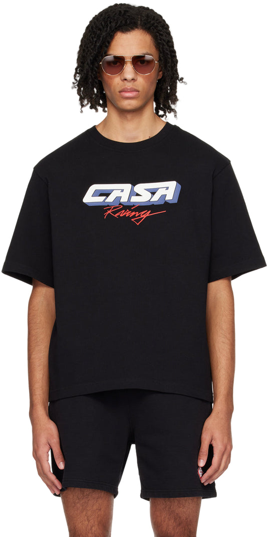 Casablanca Racing 3D Logo Tee Black