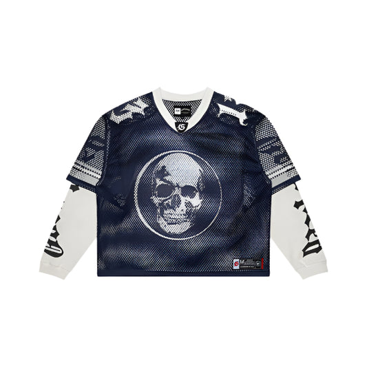 Godspeed Football Layered Jersey Grey Navy