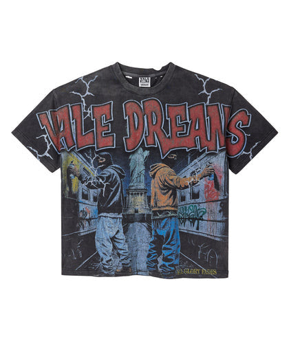 VALE Big Tag New York Tee Black