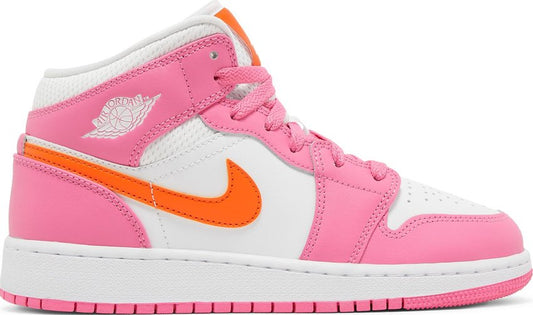 Jordan 1 Mid Pinksicle Safety Orange (GS)